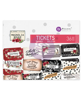 Prima Marketing Magnolia Rouge Tickets (36pcs) (658267) (DISCONTINUED) Prima Marketing Magnolia Rouge Tickets (36pcs) (658267) (DISCONTINUED)