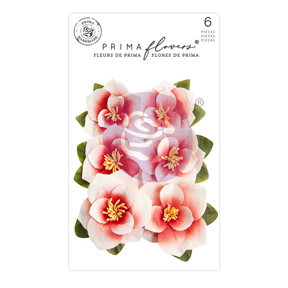 Prima Marketing Magnolia Rouge Flowers Blushing Florals (6pcs) (659639) (DISCONTINUED)
