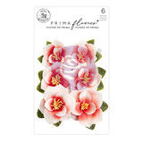 Prima Marketing Magnolia Rouge Flowers Blushing Florals (6pcs) (659639) (DISCONTINUED)