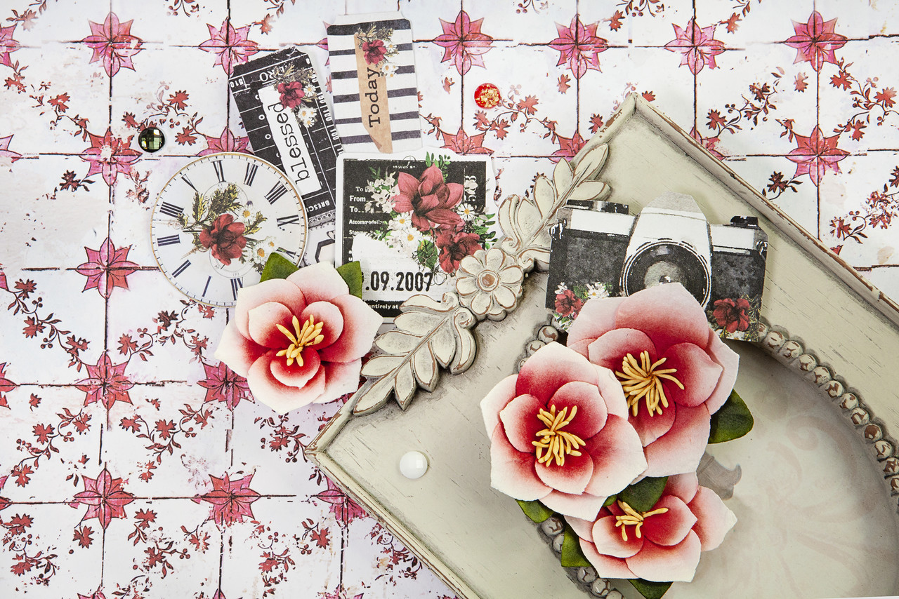 Prima Marketing Magnolia Rouge Flowers Blushing Florals (6pcs) (659639) (DISCONTINUED) Prima Marketing Magnolia Rouge Flowers Blushing Florals (6pcs) (659639) (DISCONTINUED)