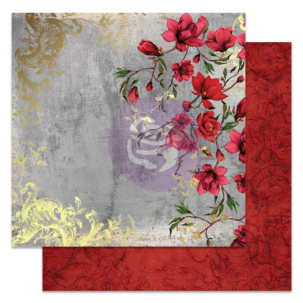 Prima Marketing Magnolia Rouge 12x12 Inch Paper Pad (658205) (DISCONTINUED)