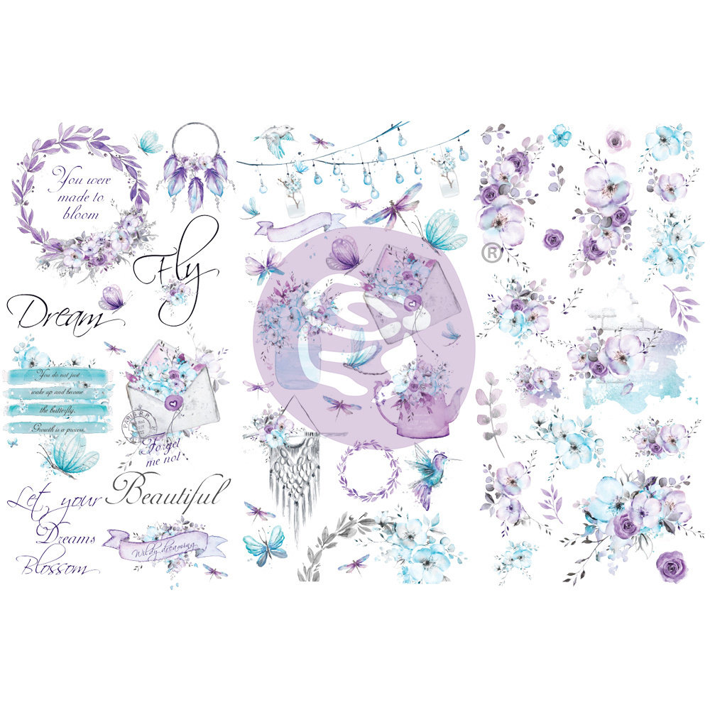 Prima Marketing Aquarelle Dreams Rub On Transfers (3sheets) (659448) (DISCONTINUED) Prima Marketing Aquarelle Dreams Rub On Transfers (3sheets) (659448) (DISCONTINUED)