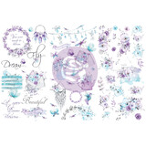 Prima Marketing Aquarelle Dreams Rub On Transfers (3sheets) (659448) (DISCONTINUED)