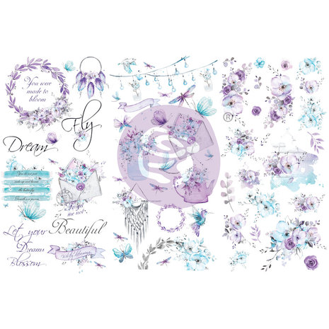 Prima Marketing Aquarelle Dreams Rub On Transfers (3sheets) (659448) (DISCONTINUED) Prima Marketing Aquarelle Dreams Rub On Transfers (3sheets) (659448) (DISCONTINUED)