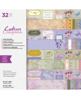 Crafter's Companion Make and Send All Occasions 12x12 Inch Card Making Pad (CC-PAD12-MAS-AOCC) (OUTLET)