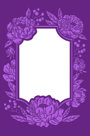 Gemini Floral Frame Peony Blooms Cut and Emboss Folder (GEM-CEF4-PEBLOOM) (DISCONTINUED)