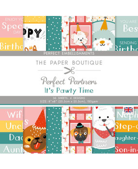 The Paper Boutique Perfect Partners It's Pawty Time 8x8 Inch Embellishments (PB1978) (OUTLET)