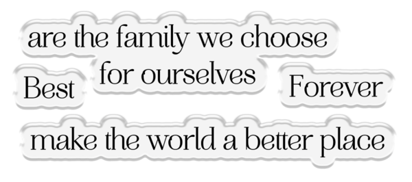 Crafter's Companion Wisteria Collection Stamp & Die Friends Forever (NG-WC-STD-FFOR) (OUTLET)