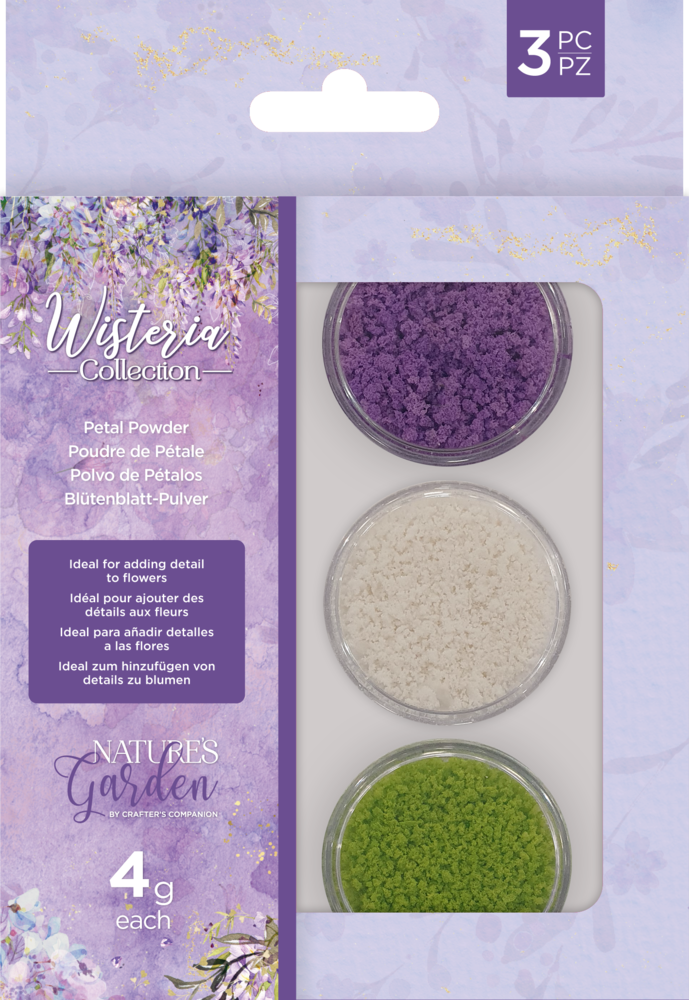 Crafter's Companion Wisteria Collection Petal Powder (3x4g) (NG-WC-PPOW) (OUTLET)