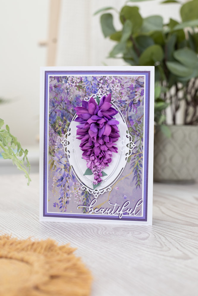 Crafter's Companion Wisteria Collection Stamp & Die Life is Beautiful (NG-WC-STD-LIB) (OUTLET)