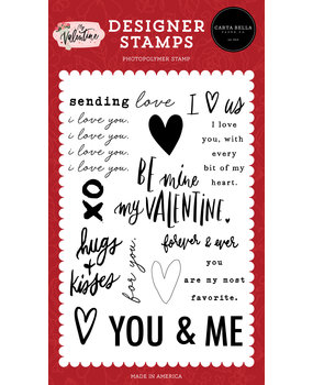 Carta Bella I Heart Us Clear Stamps (CBMV294049) (OUTLET)