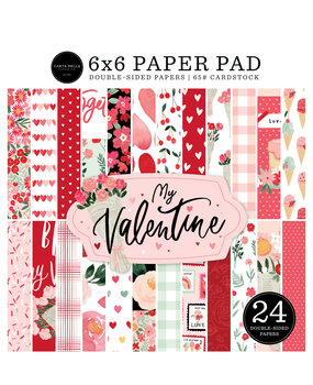 Carta Bella My Valentine 6x6 Inch Paper Pad (CBMV294023) (OUTLET)
