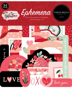 Carta Bella My Valentine Ephemera (CBMV294024) (OUTLET)