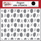 Carta Bella XO Stencil (CBMV294034) (OUTLET)