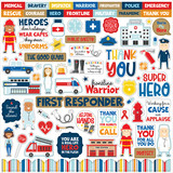 Echo Park First Responder 12x12 Inch Element Sticker (FR295014) (DISCONTINUED)