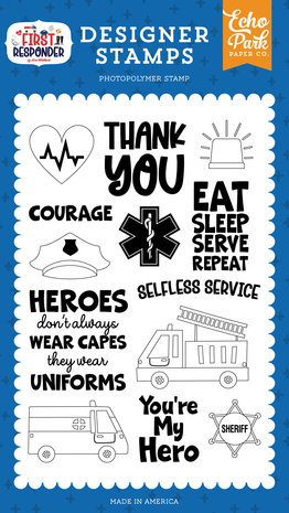 Echo Park Selfless Service Clear Stamps (FR295044) (DISCONTINUED) Echo Park Selfless Service Clear Stamps (FR295044) (DISCONTINUED)