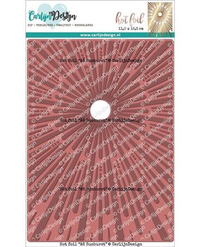 CarlijnDesign Hot Foil A6 Sunburst (CDHF-0019) (OUTLET)