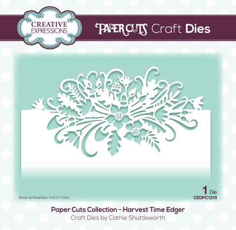 Creative Expressions Cathie Shuttleworth Paper Cuts Harvestime Edger (CEDPC1219) (OUTLET)