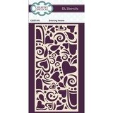 Creative Expressions Stencil DL Swirling Hearts (CEST100) (OUTLET)