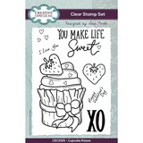 Creative Expressions Sam Poole Clear Stamp A6 Cupcake Kisses (CEC1015) (OUTLET)