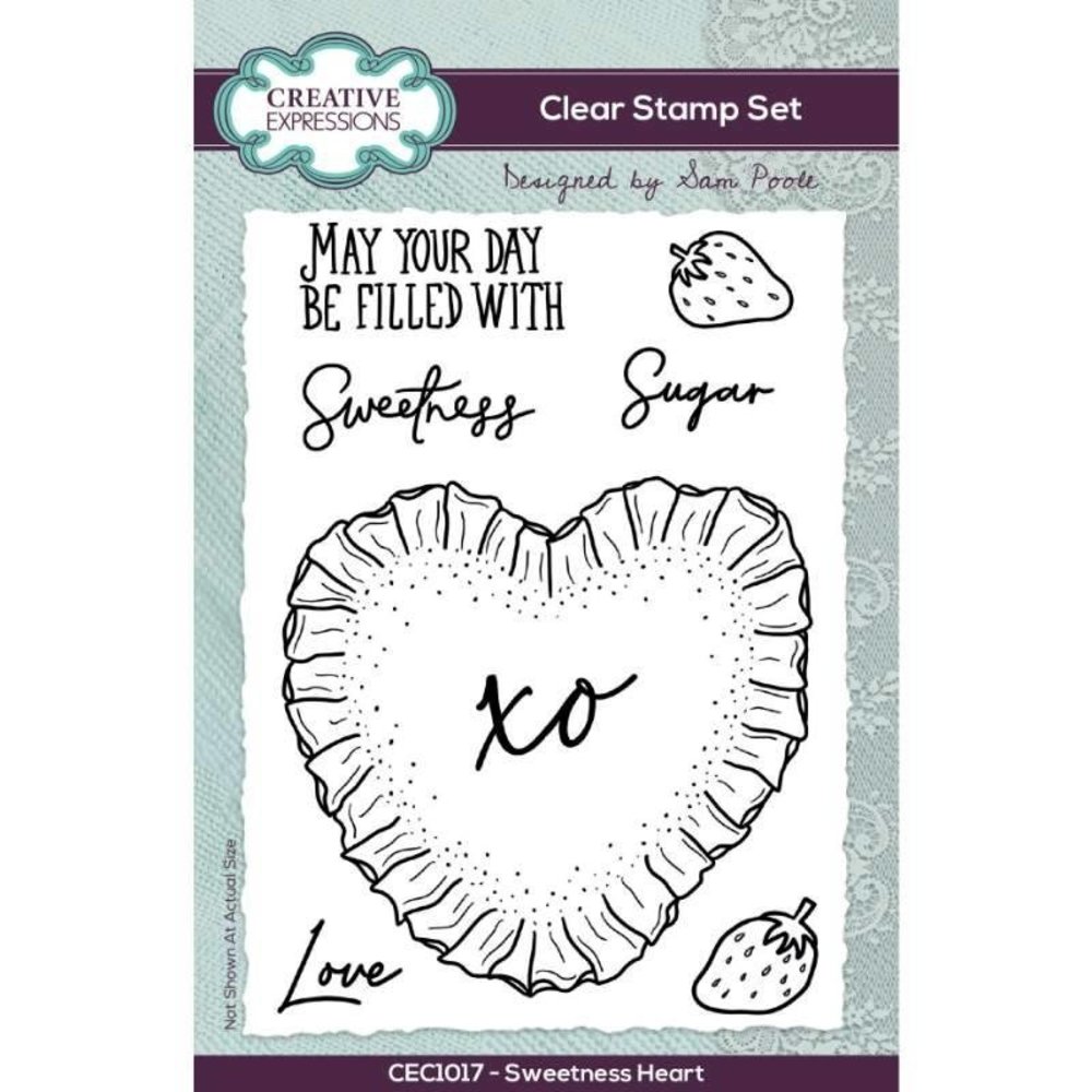 Creative Expressions Sam Poole Clear Stamp A6 Sweetness Heart (CEC1017) (OUTLET) Creative Expressions Sam Poole Clear Stamp A6 Sweetness Heart (CEC1017) (OUTLET)