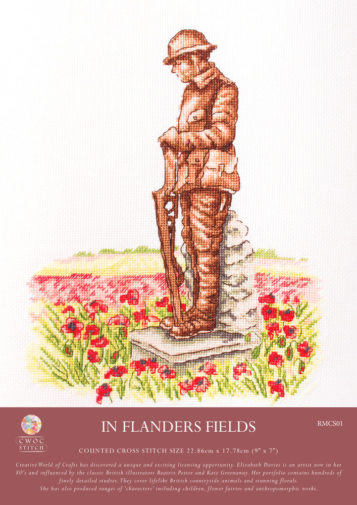 Creative Expressions My Cross Stitch Kit In Flanders Fields (RMCS01) (OUTLET)