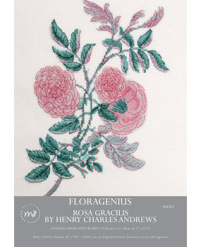 Creative Expressions My Cross Stitch Kit Floragenius Rosa Gracilis (FGCS11) (OUTLET)