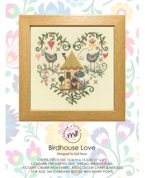 Creative Expressions My Cross Stitch Kit Birdhouse Love (GBCS01) (OUTLET)