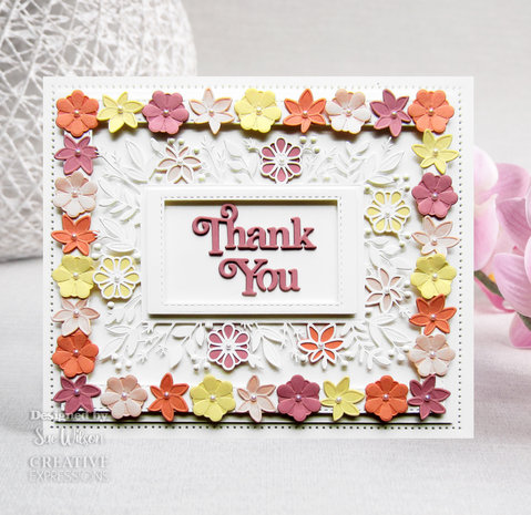 Creative Expressions Sue Wilson Craft Die Block Sentiments Thank You (CED4468) (OUTLET)