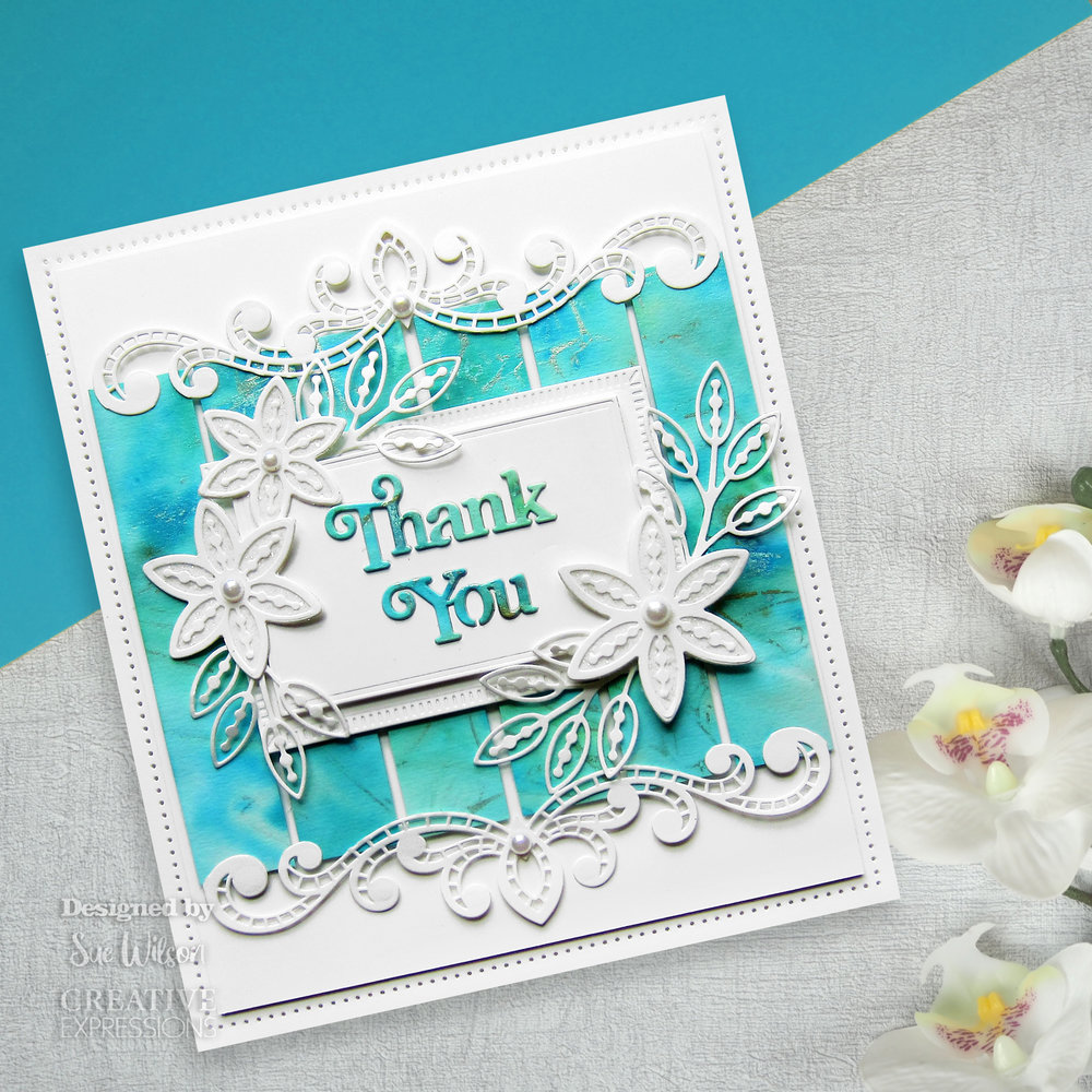 Creative Expressions Sue Wilson Craft Die Block Sentiments Thank You (CED4468) (OUTLET)