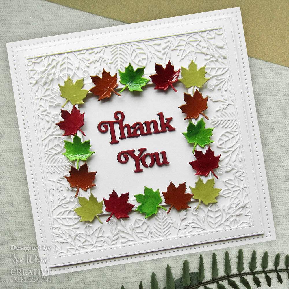 Creative Expressions Sue Wilson Craft Die Block Sentiments Thank You (CED4468) (OUTLET)