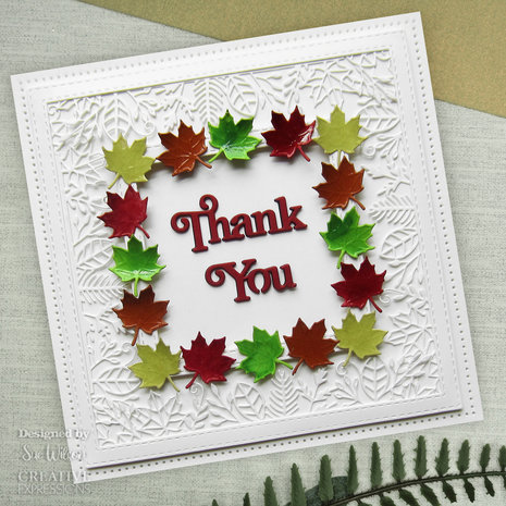 Creative Expressions Sue Wilson Craft Die Block Sentiments Thank You (CED4468) (OUTLET)