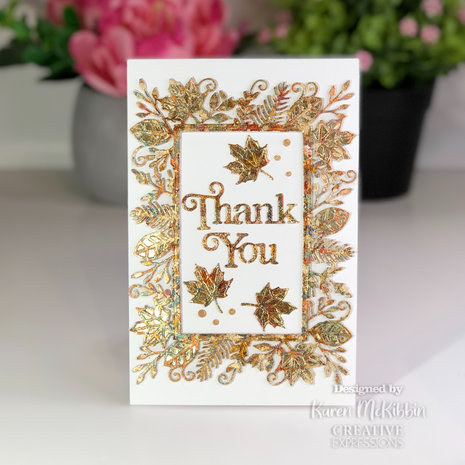 Creative Expressions Sue Wilson Craft Die Block Sentiments Thank You (CED4468) (OUTLET)