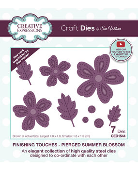 Creative Expressions Sue Wilson Craft Die Finishing Touches Pierced Summer Blossom (CED1544) (OUTLET)