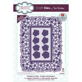 Creative Expressions Sue Wilson Craft Die Frames & Tags Floral Rectangle (CED4464) (OUTLET)