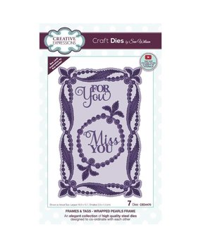 Creative Expressions Sue Wilson Craft Die Frames & Tags Wrapped Pearl Frame (CED4470) (OUTLET)