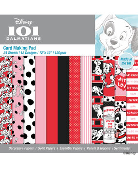 Creative Expressions 101 Dalmatians 12x12 Inch Card Making Pad (DYP0065) (OUTLET)