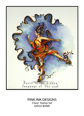 Pink Ink Designs Clara A5 Clear Stamps (PI198) (OUTLET)