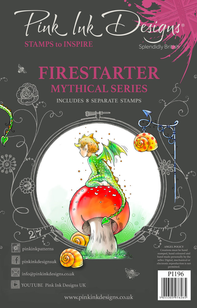 Pink Ink Designs Firestarter A5 Clear Stamps (PI196) (OUTLET)