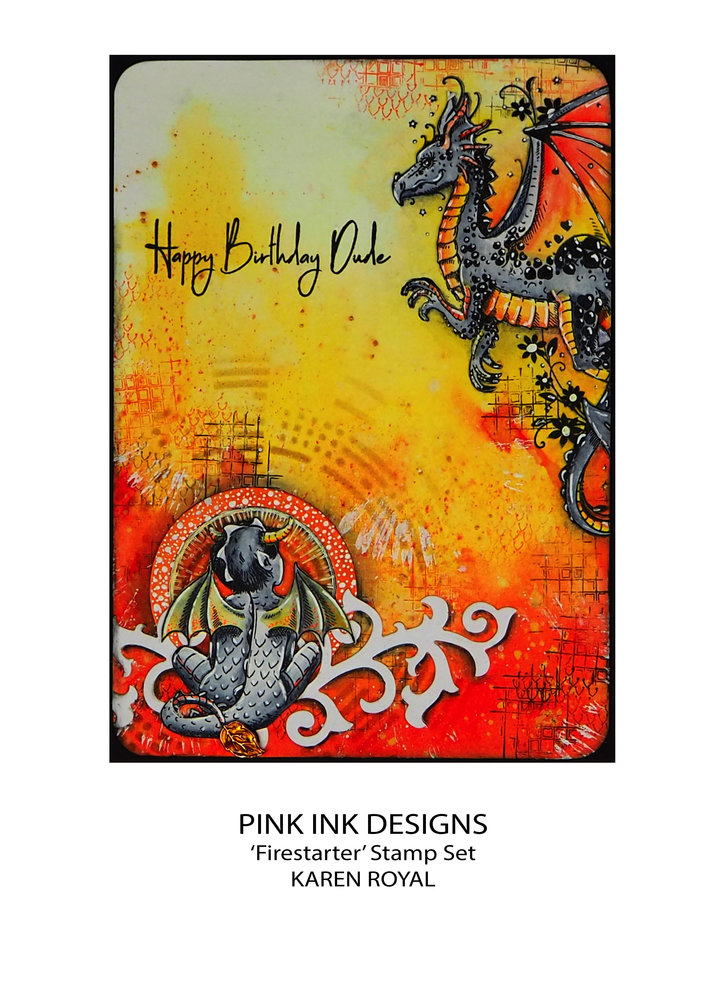 Pink Ink Designs Firestarter A5 Clear Stamps (PI196) (OUTLET)