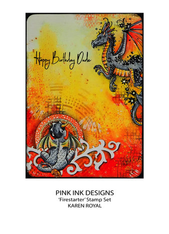 Pink Ink Designs Firestarter A5 Clear Stamps (PI196) (OUTLET)