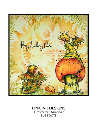 Pink Ink Designs Firestarter A5 Clear Stamps (PI196) (OUTLET)