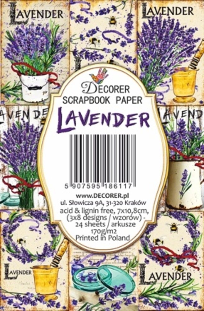 Decorer Lavender Mini Paper Pack (DECOR-M115) (OUTLET) Decorer Lavender Mini Paper Pack (DECOR-M115) (OUTLET)