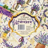 Decorer Lavender 8x8 Inch Paper Pack (DECOR-B40-438) (OUTLET)