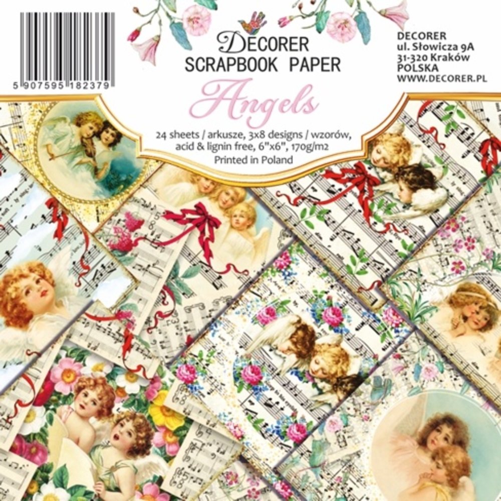 Decorer Angels 6x6 Inch Paper Pack (DECOR-C34-237) (OUTLET) Decorer Angels 6x6 Inch Paper Pack (DECOR-C34-237) (OUTLET)