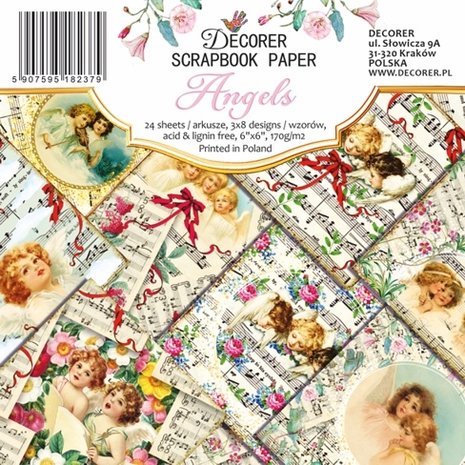 Decorer Angels 6x6 Inch Paper Pack (DECOR-C34-237) (OUTLET) Decorer Angels 6x6 Inch Paper Pack (DECOR-C34-237) (OUTLET)