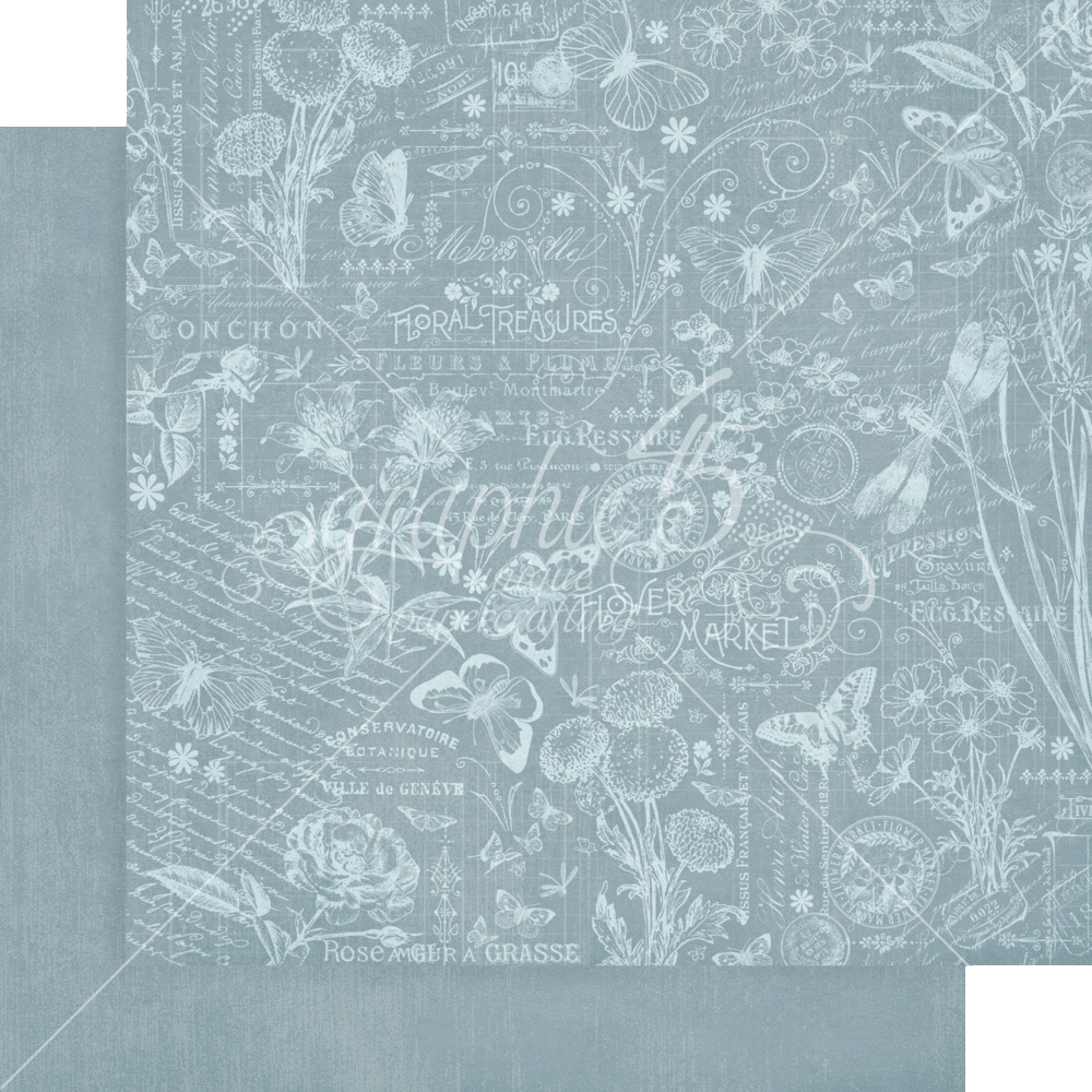 Graphic 45 Flower Market 12x12 Inch Patterns & Solids Pack (4502559) (DISCONTINUED)