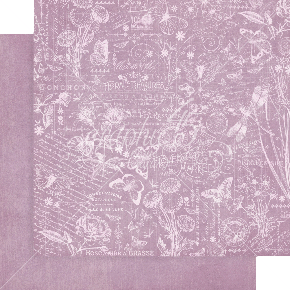 Graphic 45 Flower Market 12x12 Inch Patterns & Solids Pack (4502559) (DISCONTINUED)