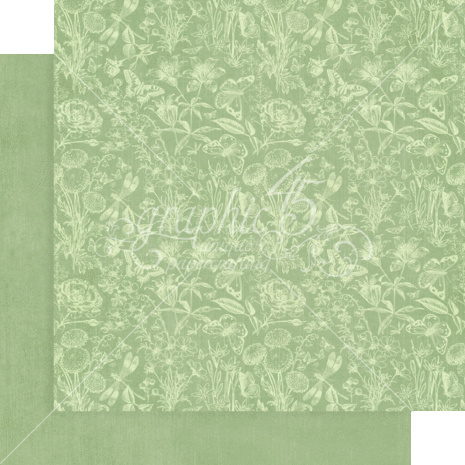 Graphic 45 Flower Market 12x12 Inch Patterns & Solids Pack (4502559) (DISCONTINUED)
