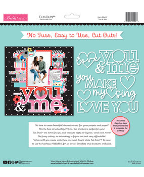 Bella BLVD Our Love Song You & Me Cut Outs (BB2657) (OUTLET)